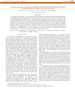 Optical and X-Ray Clusters As Tracers of the Supercluster-Void Network