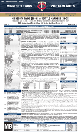 Twins Notes, 6-16 At