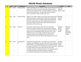 IRCHS Photo Database