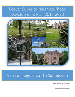 Peover Superior Neighbourhood Development Plan 2019-2030