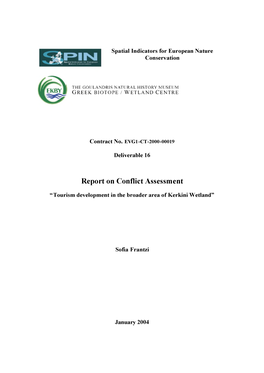 Report on Conflict Assessment