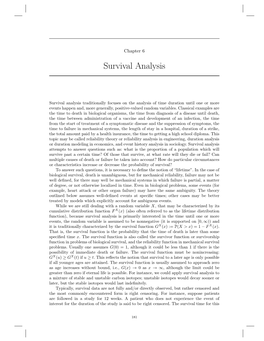 Survival Analysis