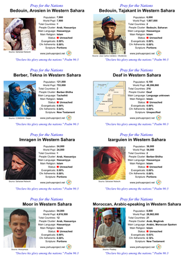 Unreached Status: Unreached Evangelicals: 0.00% Evangelicals: 0.00% Chr Adherents: 0.00% Chr Adherents: 0.00% Scripture: Portions Scripture: Portions