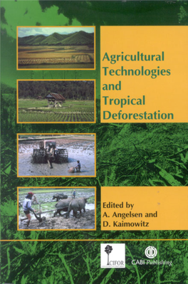 Agricultural Technologies and Tropical Deforestation