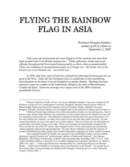 Flying the Rainbow Flag in Asia
