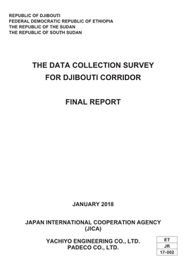 The Data Collection Survey for Djibouti Corridor Final Report