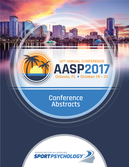 Conference Abstracts Association for Applied Sport Psychology – 2017 Conference Abstracts