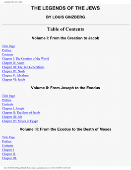 Legends of the Jews (PDF)