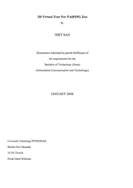 Dissertation Submitted in Partial Fulfillment Of