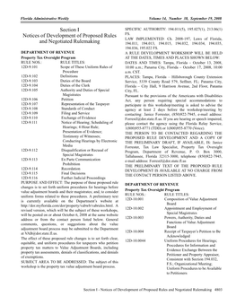 Section I Notices of Development Of