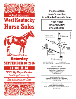 West Kentucky Horse Sales, Inc