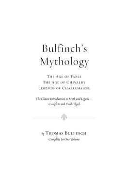 Bulfinch's Mythology