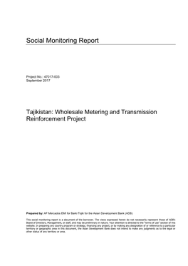 Social Monitoring Report