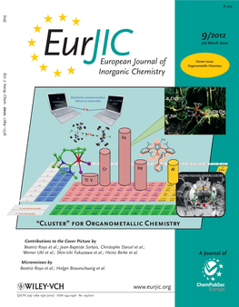 Eurjic Cluster Issue: European Journal of Organometallic Chemistry
