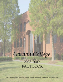 2008-2009 Gordon State College Fact Book