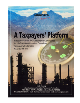 A Taxpayers' Platform