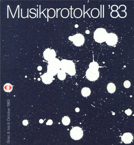 Musikprotokoll 1983 Programmbuch