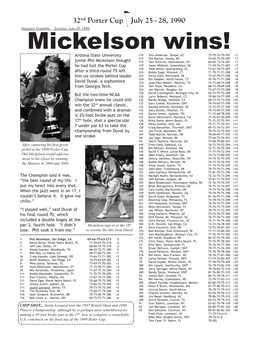 Mickelson Wins!
