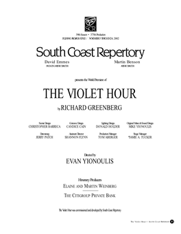 The Violet Hour