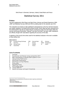 Statistical Survey 2011