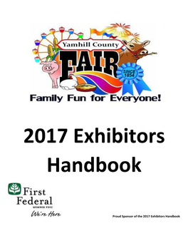 Proud Sponsor of the 2017 Exhibitors Handbook 1