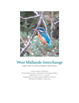 West Midlands Interchange OBJECTION to DEVELOPMENT PROPOSALS