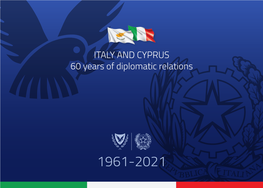 ITALY and CYPRUS 60 Years of Diplomatic Relations