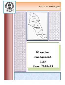 Disaster Management Plan Year 2018-19