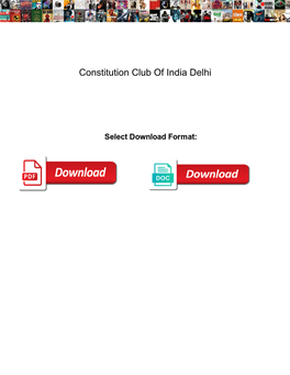 Constitution Club of India Delhi