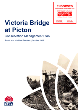 Conservation Management Plan Victoria Bridge at Picton