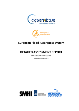 European Flood Awareness System DETAILED ASSESSMENT REPORT