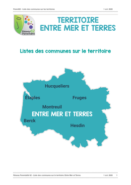 Liste Des Communes-EMT