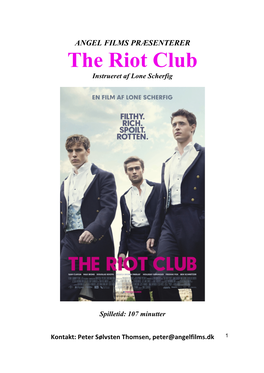 The Riot Club Instrueret Af Lone Scherfig