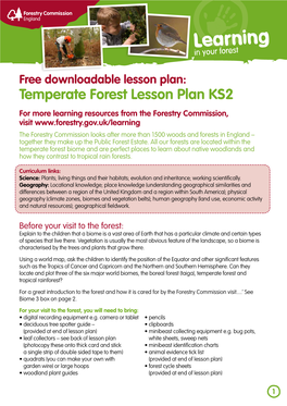 Free Downloadable Lesson Plan