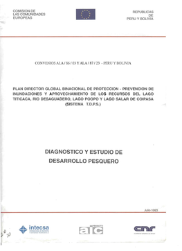 Diagnostico Y Estudio De Desarrollo Pesquero.Pdf -.. . ~... Intecsa