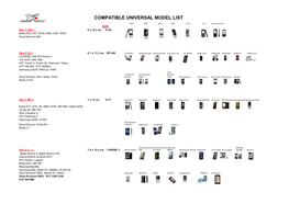 Compatible Universal Model List