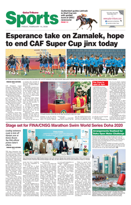 Esperance Take on Zamalek, Hope to End CAF Super Cup Jinx Today