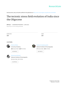 The Tectonic Stress Field Evolution of India Since the Oligocene