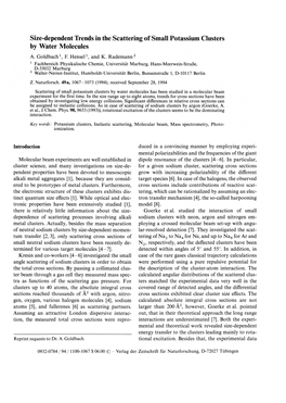 Size-Dependent Trends in the Scattering of Small Potassium Clusters by Water Molecules A