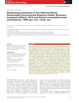 Eukaryotic Microbiology Protistologists