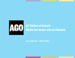 Art Gallery of Ontario Musée Des Beaux-Arts De L'ontario