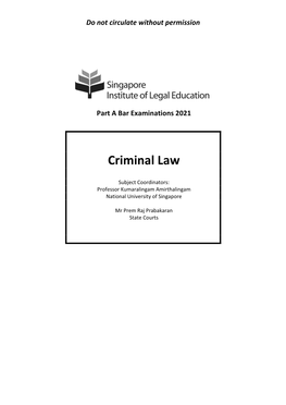 Criminal Law