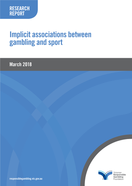 Implicit Associations Between Gambling and Sport