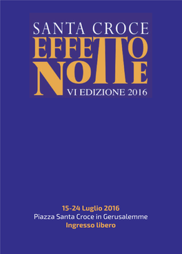 Programma Effetto Notte 2016