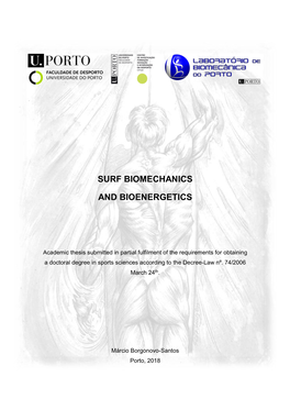 Surf Biomechanics and Bioenergetics