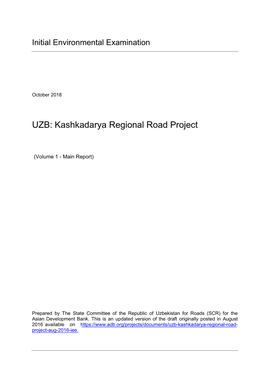 Kashkadarya Regional Road Project