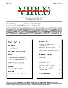 Virus Bulletin, July 1993