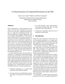 A Characterization of Compound Documents on the Web