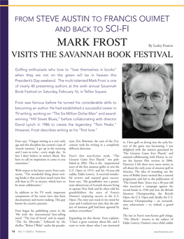 Mark Frost by Lesley Francis Visits the Savannah Book Festival