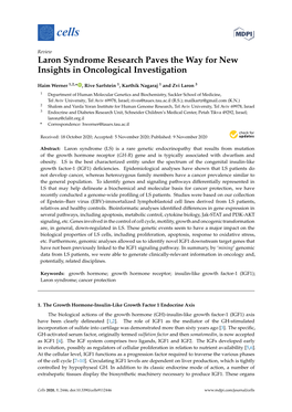 Laron Syndrome Research Paves the Way for New Insights in Oncological Investigation